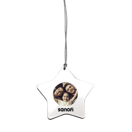 Promotional Lucent Star Ornament Frame | Holiday Gifts with Logo