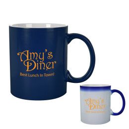 Large 16 oz Bistro Glossy Personalized Coffee Mugs 12 Colors