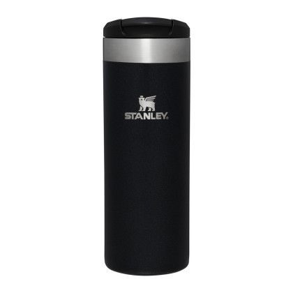 Promotional Stanley Aerolight Transit Bottle 20 oz - Black, Stanley logo