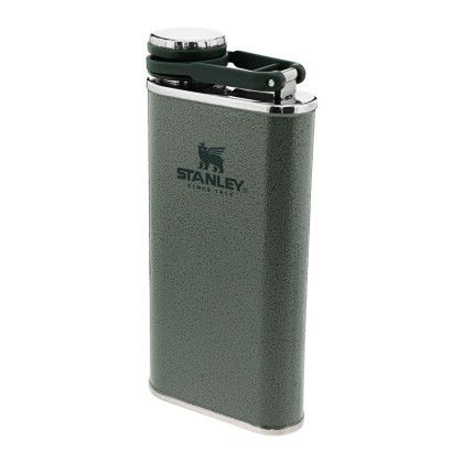 Custom Stanley Easy Fill Wide Mouth Flask 8 oz - Green, Stanley logo