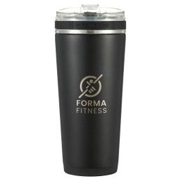 Black Custom Engraved Ice Shaker 26oz Flex Tumbler