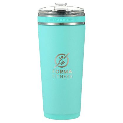 Mint Custom Engraved Ice Shaker 26oz Flex Tumbler