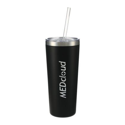 Logo Thor Copper Vacuum Insulated Tumbler 22oz - Navy