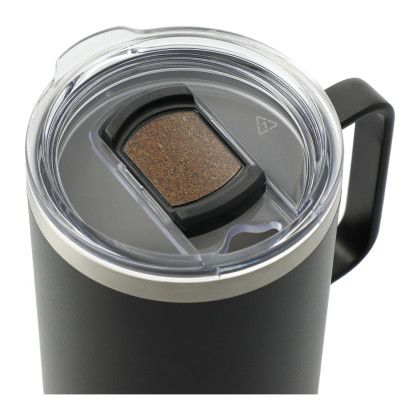 Custom Valhalla Copper Vacuum Insulated Camp Mug - lid view