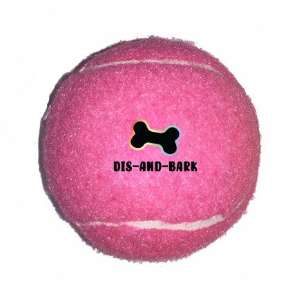 Pink Full Color Custom Fido's Dog Ball