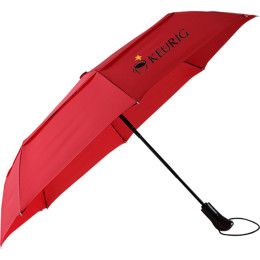 Red Deluxe Promo Auto-Open/Auto-Close Umbrella