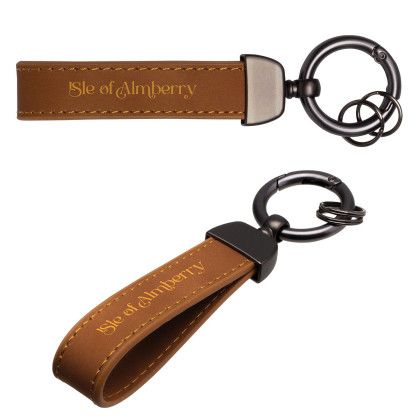 Leather Spring Clip Keytag