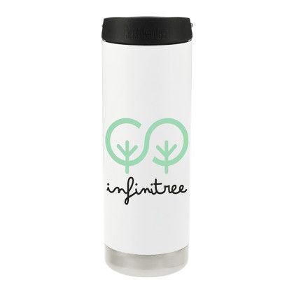 White Promo Café Cap Klean 16 oz Kanteen Eco TKWIde Bottle