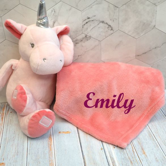 Personalized Unicorn Blanket Hugger