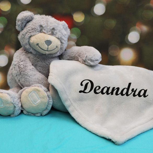 Personalized Bear Blanket Hugger