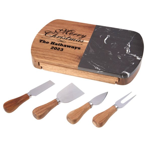 Christmas Serving Board with Tools