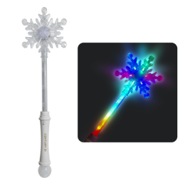 Promotional Logo LED Snowflake Wand | Custom Toys