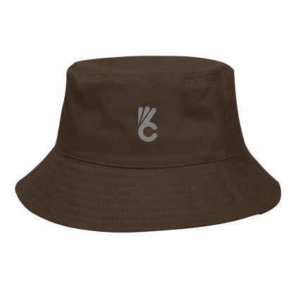 Brown Embroidered Berkley Bucket Hat