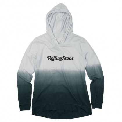 Custom Ace Ladies Ombre Long Sleeve Hooded T-Shirt - Glacier Grey/Black Custom Ace Ladies Ombre Long Sleeve Hooded T-Shirt - Glacier Grey/Black