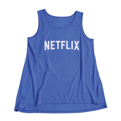 Custom Palace Blue Ace Ladies' Slub A-Line Tank Top | Promotional Apparel