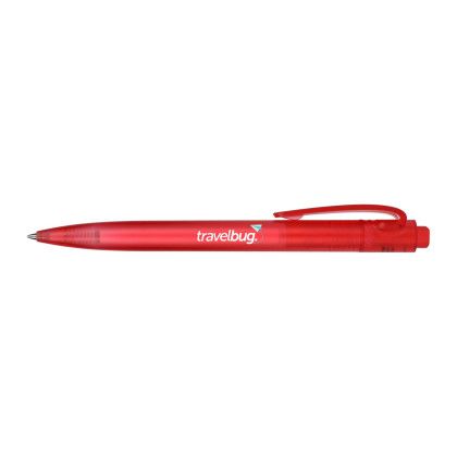 Red Promotional Recycled Ocean Plastic Gel Pen | Recycled Pens