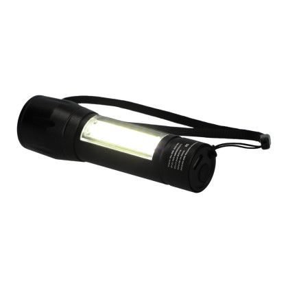 Printed Mini Eco Rechargeable 50 Lumen Flashlight- side light