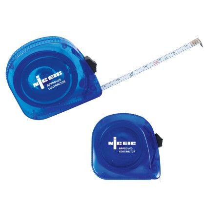 Promo Blue Translucent Tape Measure