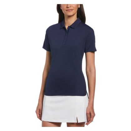 Peacoat Navy Custom Callaway Ladies Eco Horizontal Textured Polo | Ladies Shirts