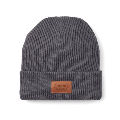 Gray Leeman Promotional Cuffed Rib Knit Beanie