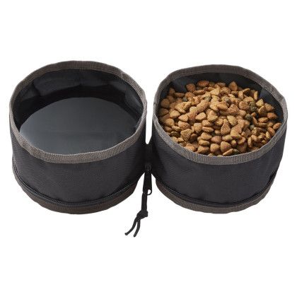 Promotional Dri Duck Packable Duo Pet Dish - Open view