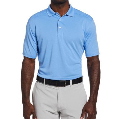 Light Blue Logo Embroidered Callaway Men's Core Performance Polo | Custom Shirts