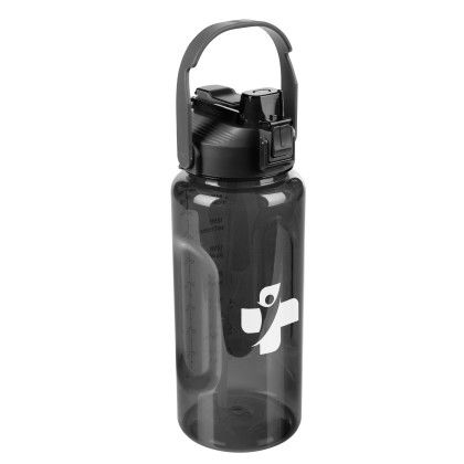 Black Logo Printed Motivational 68 oz Water Bottle | Custom Sport Bottles