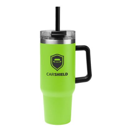Lime Promotional Intrepid 40 oz Stainless Steel Tumbler | Logo Travel Mugs Lime Promotional Intrepid 40 oz Stainless Steel Tumbler | Logo Travel Mugs