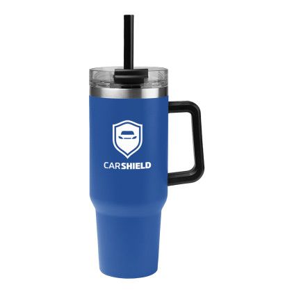 Blue Promotional Intrepid 40 oz Stainless Steel Tumbler | Logo Travel Mugs