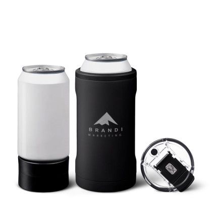 Matte Black Custom BruMate Hopsulator Trio Koozie Tumbler | Custom Drinkware