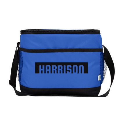 Royal Blue Logo Printed Repreve RPET Cooler Lunch Bag | Custom Cooler Bags