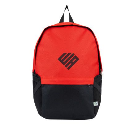 Red Custom Imprinted Repreve RPET Backpack | Printed Logo Bags