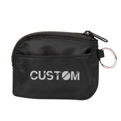 Logo Printed Reed RPET Card Pouch - Black