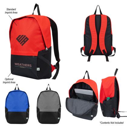 Custom Imprinted Repreve RPET Backpack | Printed Logo Bags