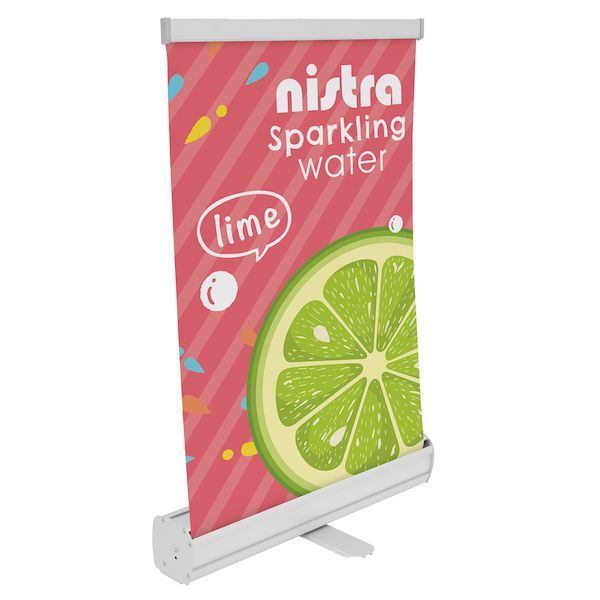 Printed 18" Economy Tabletop Retractor Banner Kit Custom Banners