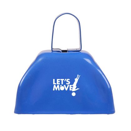 Blue Promotional Basic Cow Bell | Custom Cow Bells For Team Events