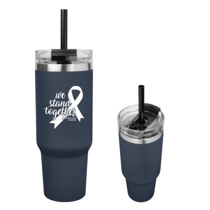 NavyPrinted 40 oz Naomi Intrepid Stainless Tumbler | Custom Travel Mugs