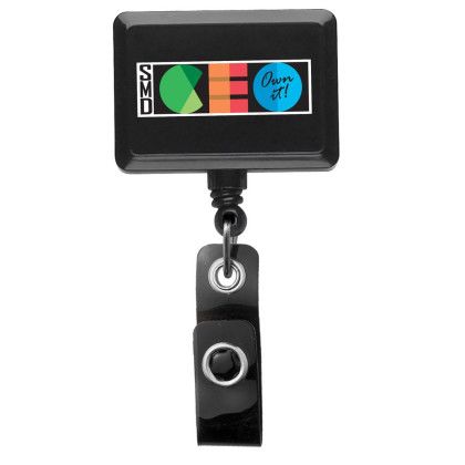 Black Promo Rectangle Badge Reel