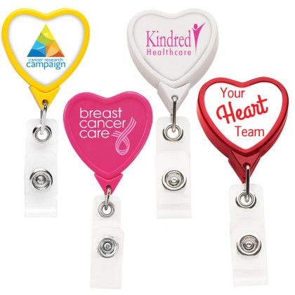 Colors for Customized Heart Badge Reel Colors for Customized Heart Badge Reel