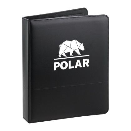 Black 1” Customized Two Tone Ring Binders | Promotional Binders for Giveaways