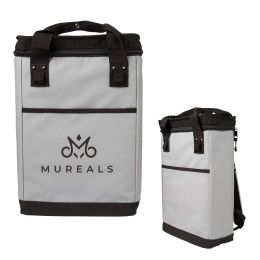 Gray Printed Summit 24 Can Cooler Backpack | Promotional Insulated Coolers