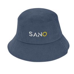 Blue Custom Embroidered Corduroy Bucket Hat | Promotional Logo Hats