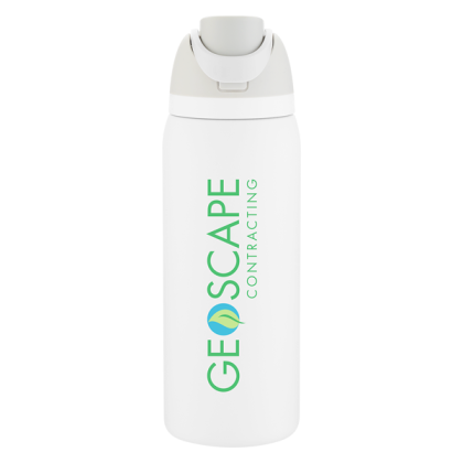 White Custom 32 oz Owala Freesip Bottle | Promotional Insulated Drinkware