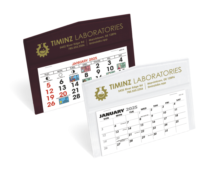 Legacy Custom Table Calendars | Historical Monthly Calendars with Logo