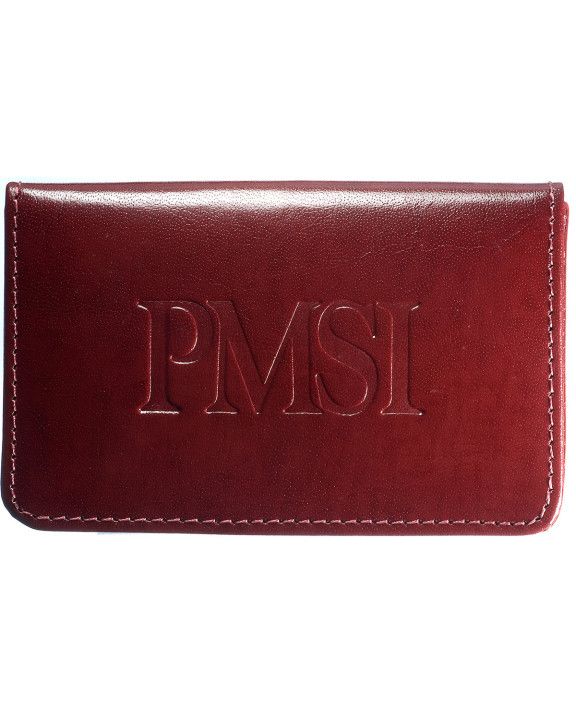 Custom Leather SoHo Card Case Leather Business Card Holder