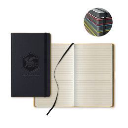 Customized Castelli Black Laser Medio Lined Journal | Logo Notebooks