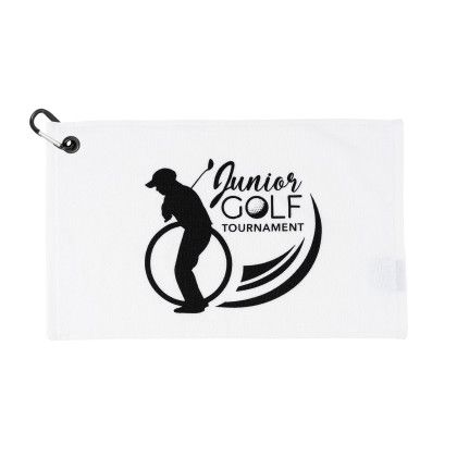 Promotional White Junior Golf Towel | Golf Towel With Logo