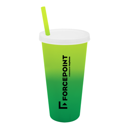 Printed 26 oz Mood Tumbler With Lid And Straw | Customized Drinkware