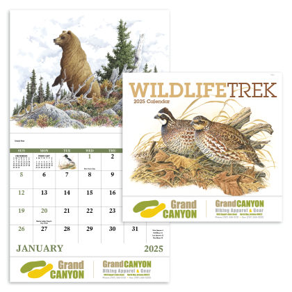 Custom Economy Appointment Calendar Wildlife Trek