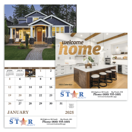 Promotional Hanging Calendar with Welcome Home Theme